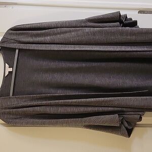 Grey bell sleeve cardigan